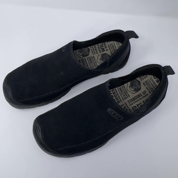Keen Jasper Black‎ Suede Slip On Shoes Men\'s Size 12 Comfort Casual Walk Outdoor